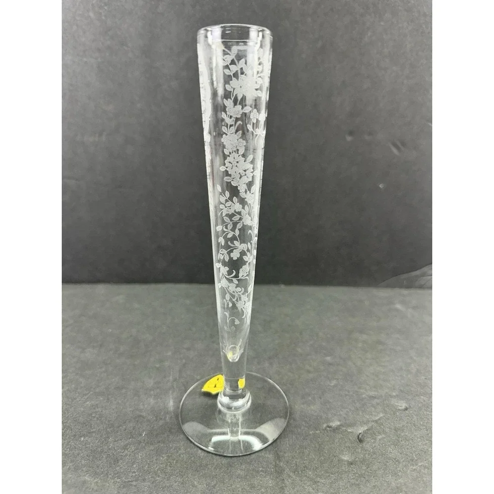 Vintage 1940s Tiffin Glass June Night Etched Crystal 8.5